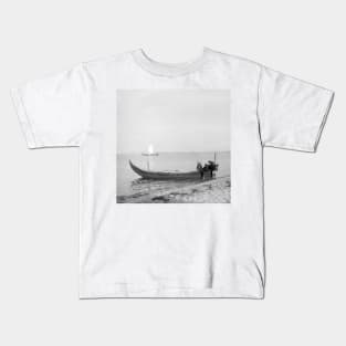 Boys playing in a fishing boat - 1920's Kids T-Shirt
